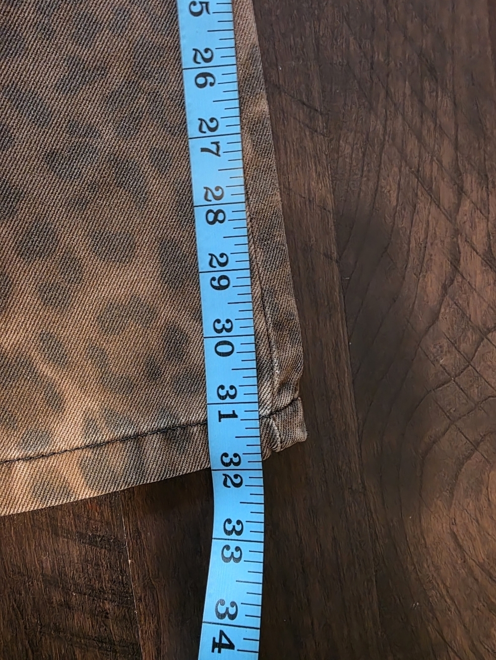 NWT The Adi Leopard Mid-Rise Flare Jeans by Pilcro, Animal Print, Size 23 Tall - Picture 10 of 14